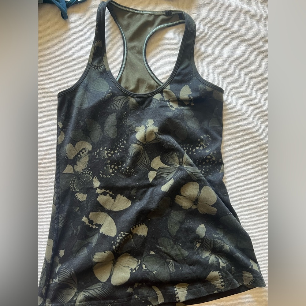 Butterfly racer back tank